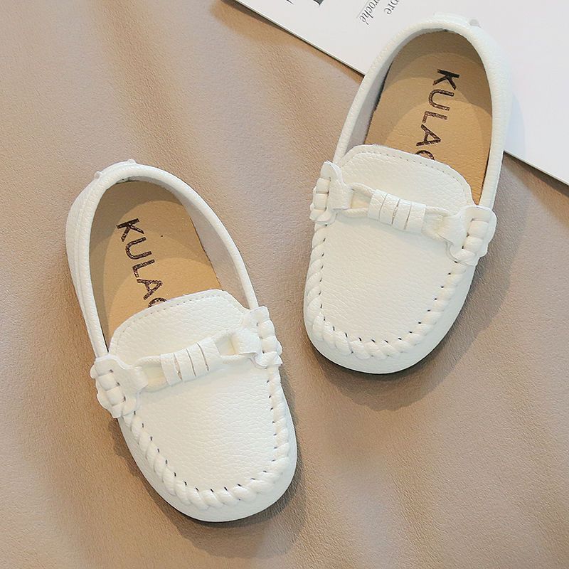 Babyschuhe Loafer Aus Leder Im Britischen Stil Mit Weicher Sohle_voghion.com