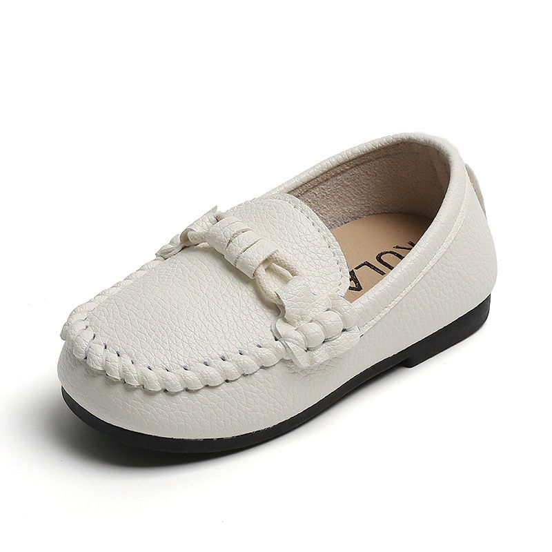 Babyschuhe Loafer Aus Leder Im Britischen Stil Mit Weicher Sohle_voghion.com