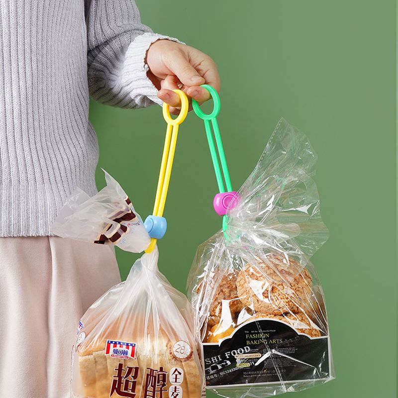 彩色密封绑带封口夹创意实用绑绳捆扎厨房食品保鲜用多用途密封器