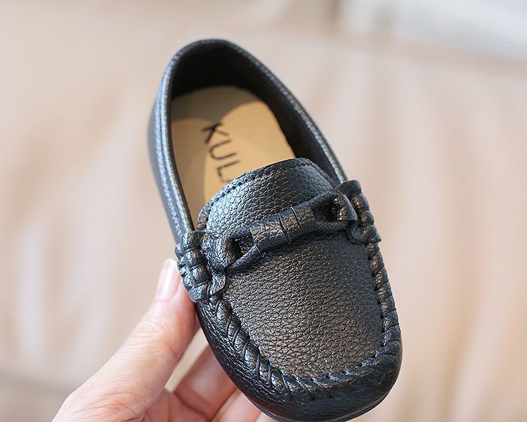 Babyschuhe Loafer Aus Leder Im Britischen Stil Mit Weicher Sohle_voghion.com