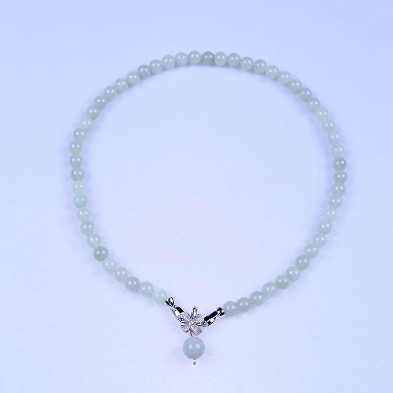 Collana da donna con perle in giada della mongolia interna_voghion.com