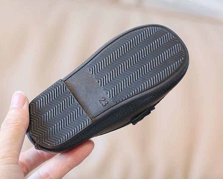 Babyschuhe Loafer Aus Leder Im Britischen Stil Mit Weicher Sohle_voghion.com