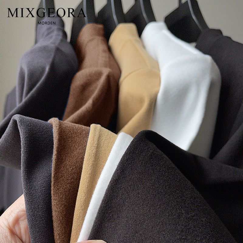 MIXGEORA高品质德绒半高领上衣男士冬季潮流爆款保暖弹力打底衫潮