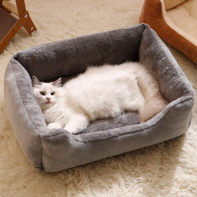 狗窝冬季保暖猫窝小中大型犬狗猫四季通用泰迪猫咪垫子宠物床猫床