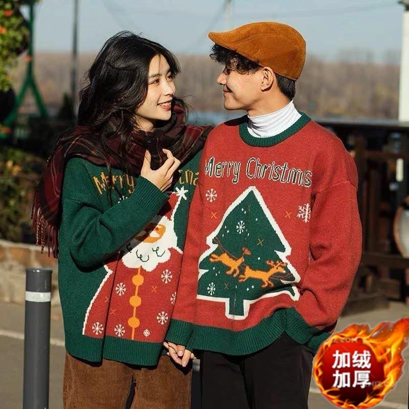 Weihnachtspullover Für Damen Und Herren Couple Pullover Herbst_voghion.com
