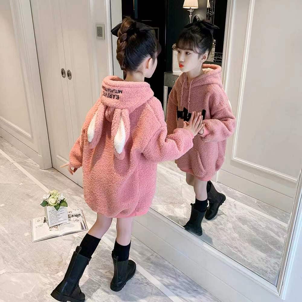 Girls sweater spring and autumn thickened 2023 new foreign style children's net red big children's clothing girls winter tops autumn and winter clothing