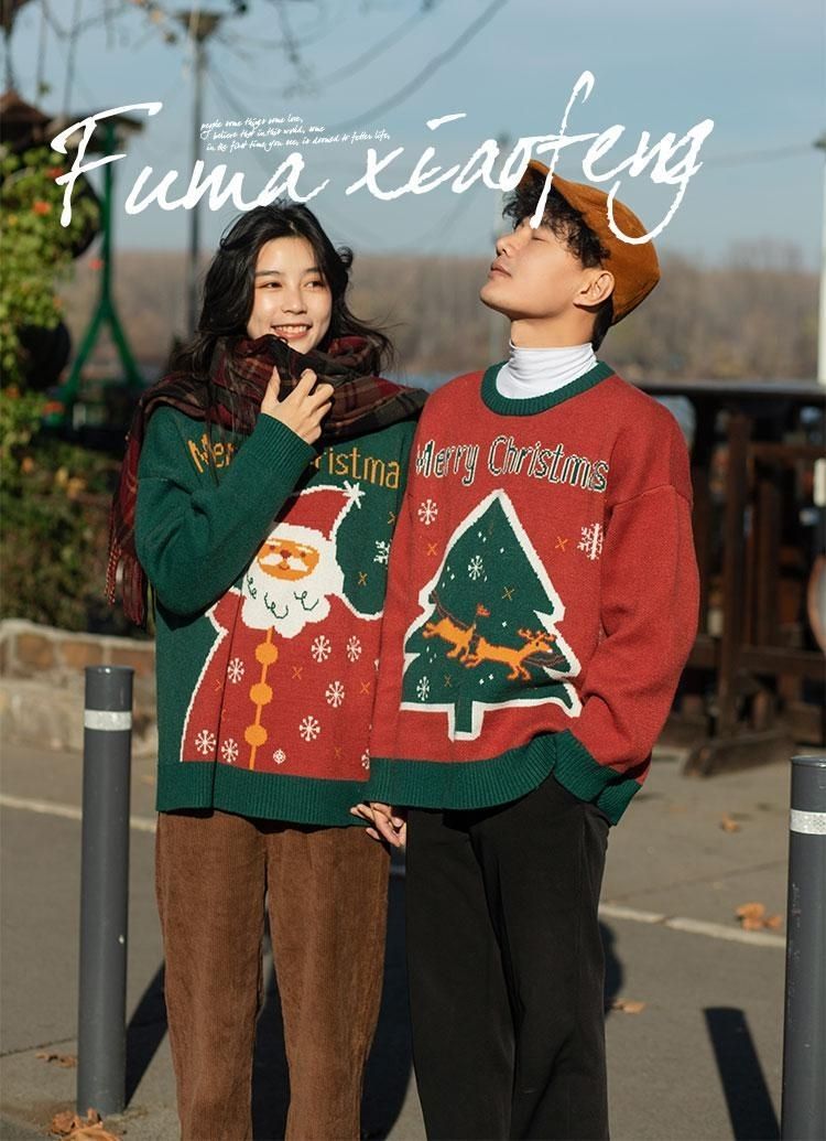 Weihnachtspullover Für Damen Und Herren Couple Pullover Herbst_voghion.com