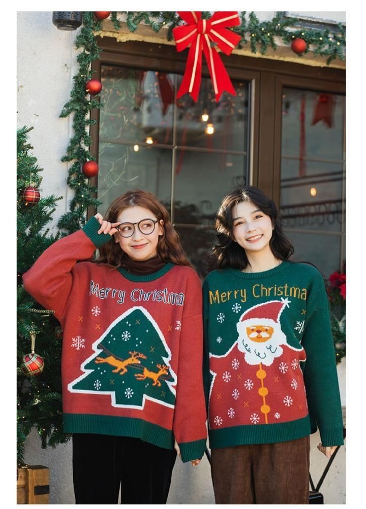Weihnachtspullover Für Damen Und Herren Couple Pullover Herbst_voghion.com