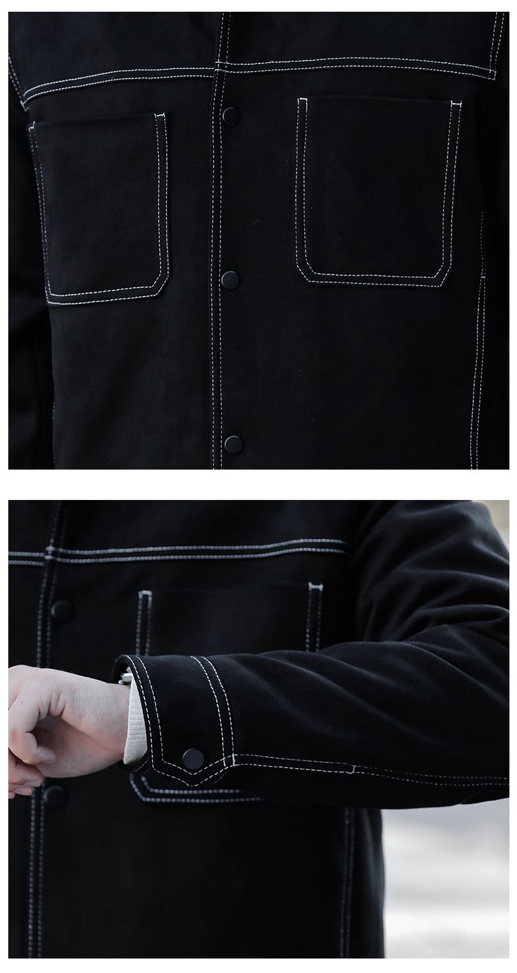 Men's Suede Overcoat With Plush Lining Warm Autumn Winter Jacket_voghion.com