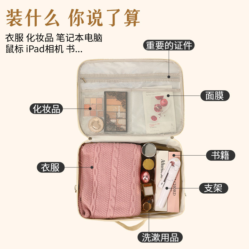 多功能旅行扩容手提包防水大容量行李袋出差户外旅游套行李箱包袋