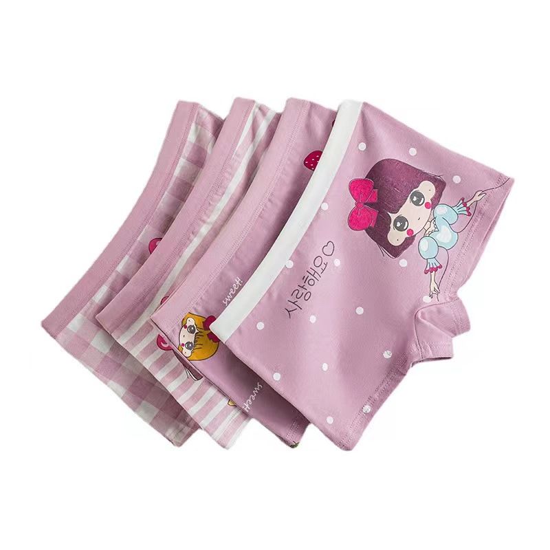 Girls' underwear pure cotton boxer girls' children's shorts baby class A cotton kindergarten girls' middle school children do not clip pp