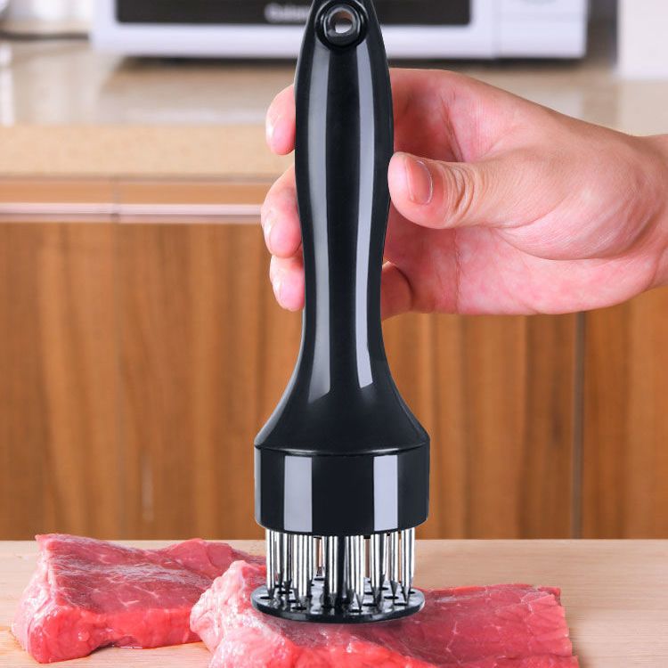 不锈钢牛排锤松肉针食品级器扎孔家用敲打肉锤扣肉插肉针松肉器