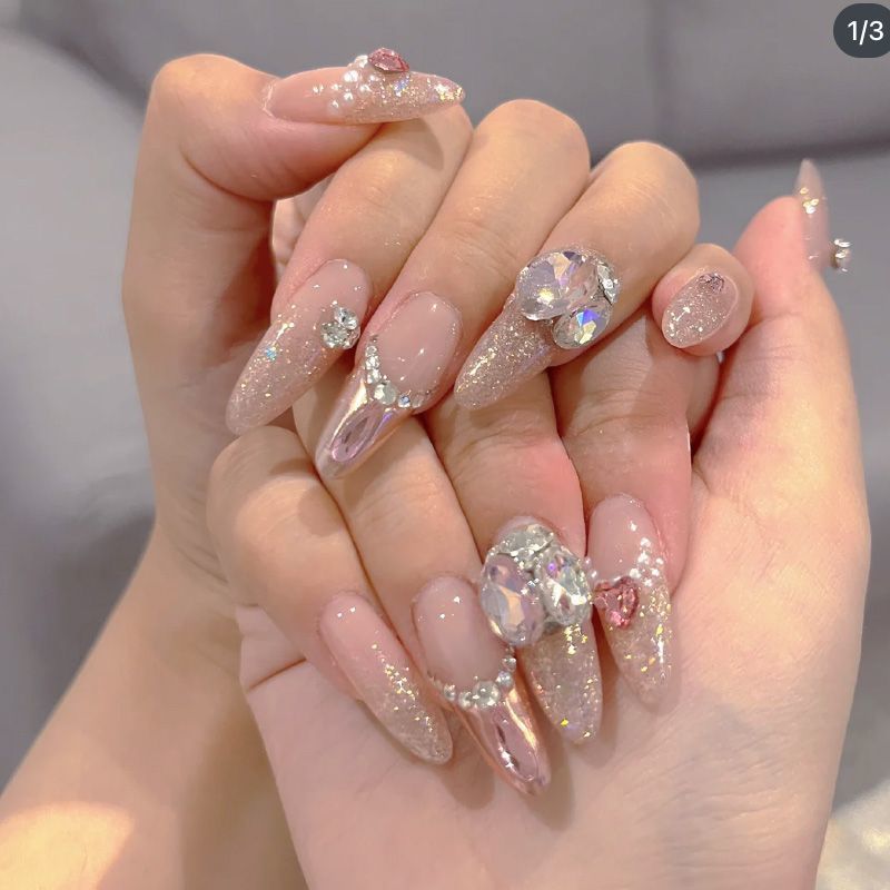 新款星钻粉钻石碎钻粉梦幻网红璀璨极光细闪指甲闪粉爆闪碎粉美甲