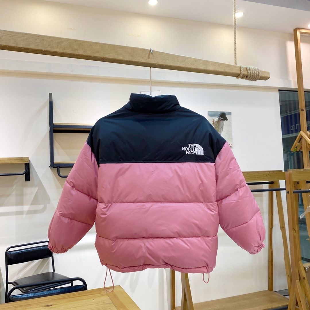 Children's down jacket boys and girls color-blocking down jacket  autumn and winter new style medium and big children's short section warm winter clothing tide