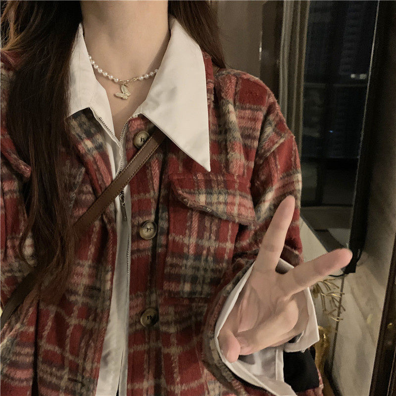 尖領白色襯衫女秋季新款疊穿內搭打底襯衣小眾設計感長袖拉鏈上衣