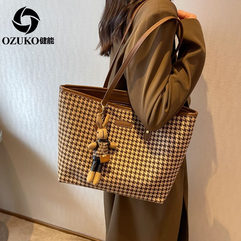 健能斜挎帆女大容量高級質感洋氣撞色時尚百搭2022單肩上班通勤