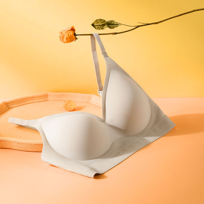 Doramei seamless underwear women's small chest gathered no steel ring bra adjustable breasts anti-sagging beauty back bra