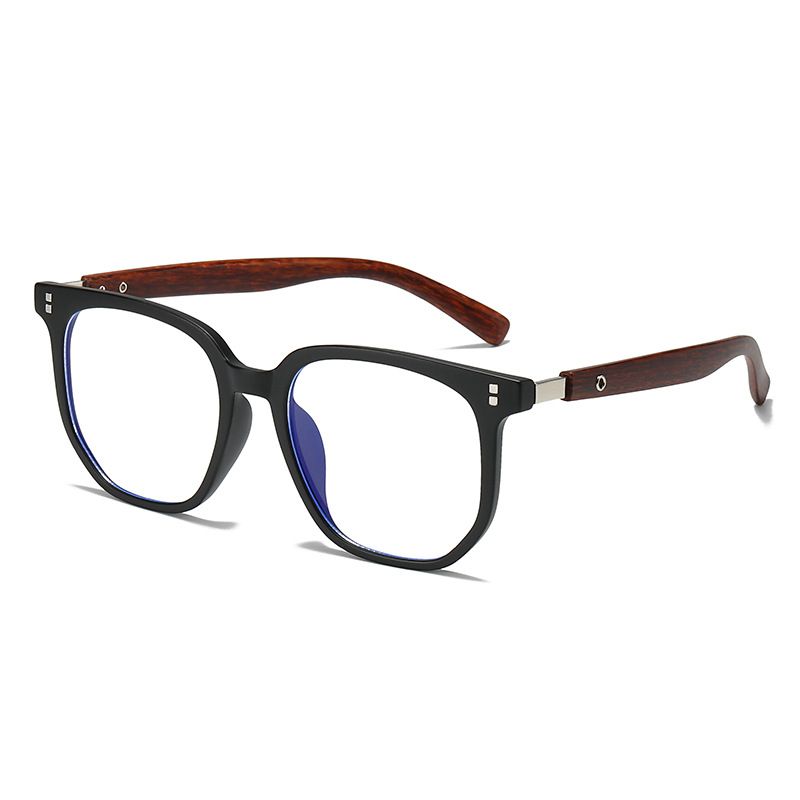 Black glasses frame plain face artifact female black frame round face thin square frame suitable for big face myopia can be equipped with thick flat light