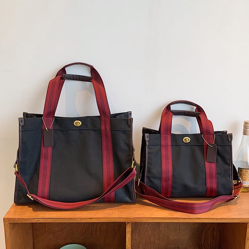FOUR ONE Fashion Women's 2023 New Canvas Niche Handheld Classroom Commuter Tote Cloth Crossbody Bag_voghion.com