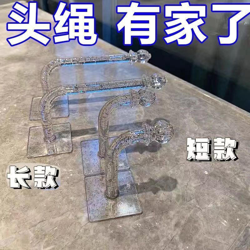 头绳首饰收纳架神器壁挂发带发箍发圈展示架壁挂式墙面免打孔挂钩