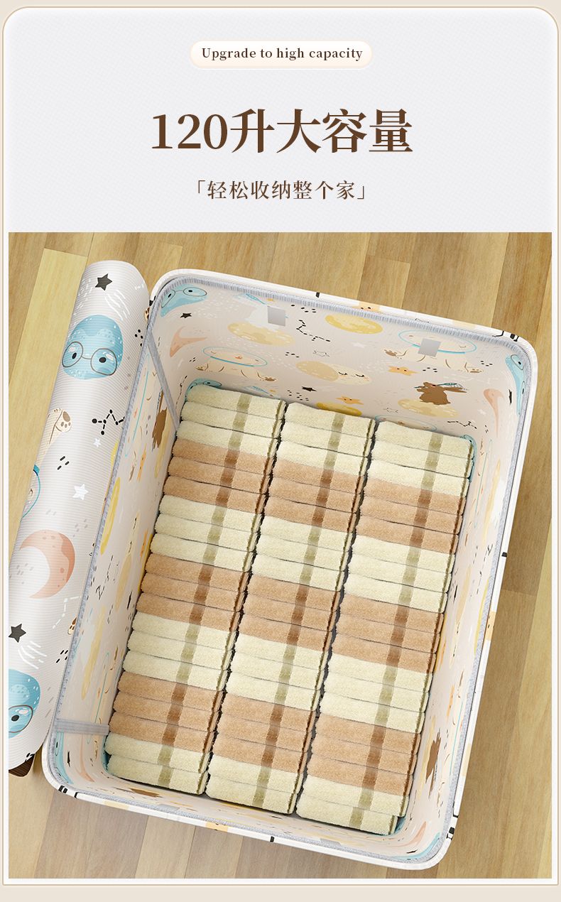 大容量牛津布被子收纳袋衣服整理家用棉被搬家打包袋行李结实耐用