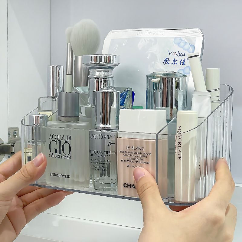 化妆品收纳盒亚克力ins风桌面护肤品置物架大容量卫生间整理高级