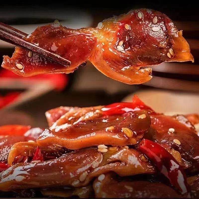 鸭肫香辣五香鸭胗麻辣鸭肫即食整箱卤味熟食零食小吃网红休闲食品