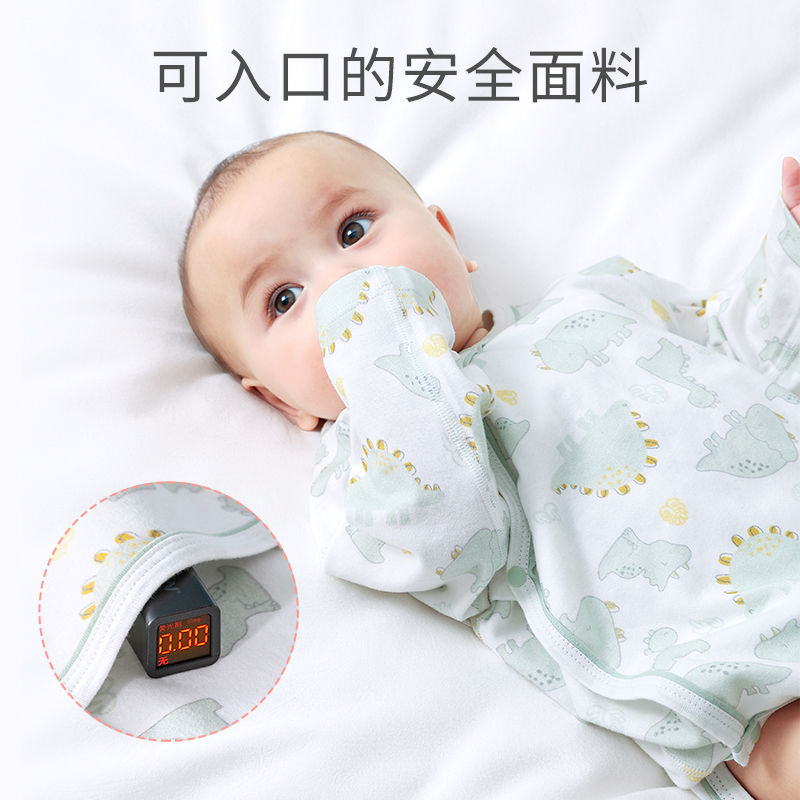 贝肽斯包屁衣婴儿春秋宝宝连体衣新生儿纯棉睡衣长袖三角哈衣夏款