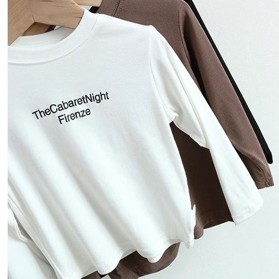  spring children's long-sleeved T-shirt children's cotton tops boys and girls bottoming shirts baby thin soft mask T trend