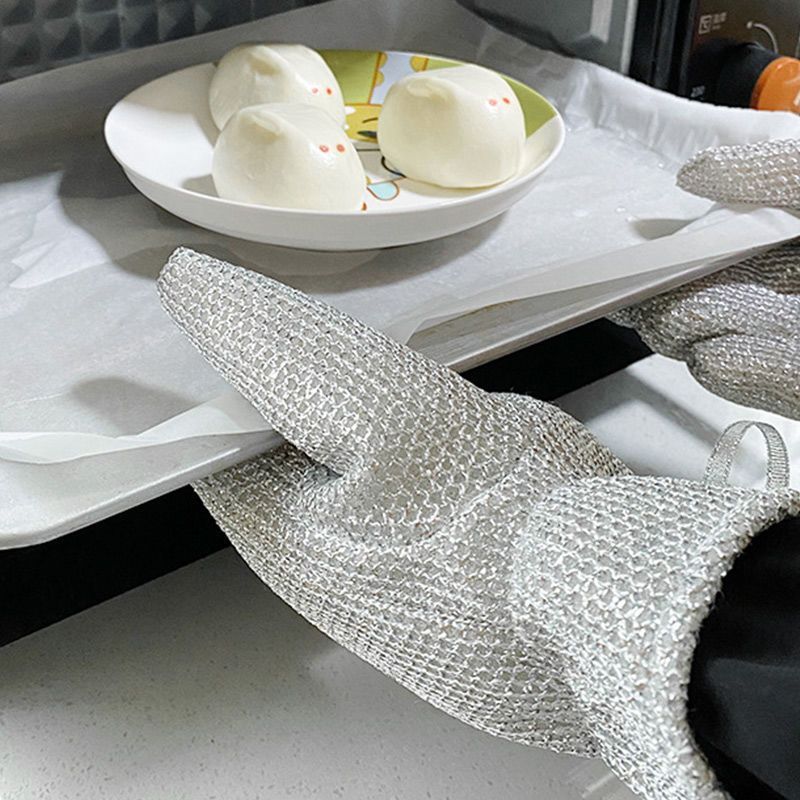 钢丝洗碗手套女家务清洁厨房家用高档隔热防烫防水秋冬刷碗耐用型