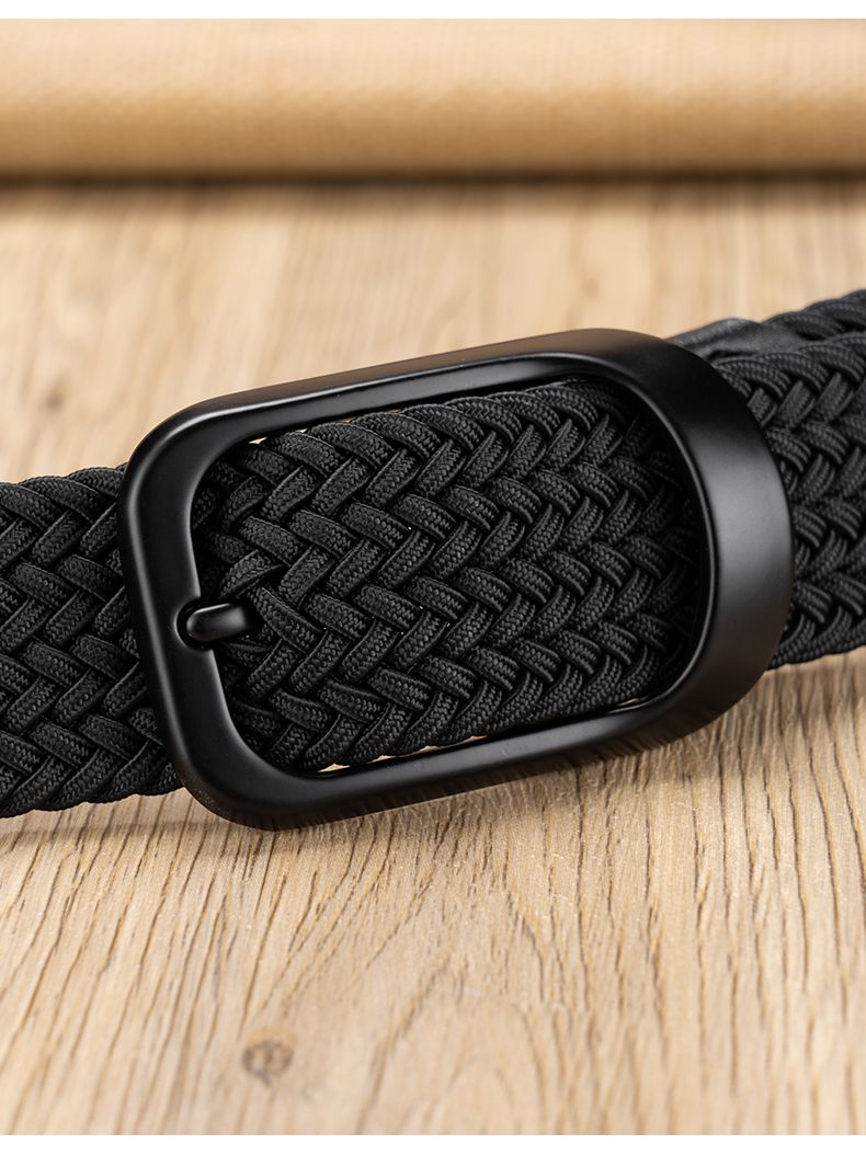Ceinture tressée homme élastique en nylon accessoire mode_voghion.com