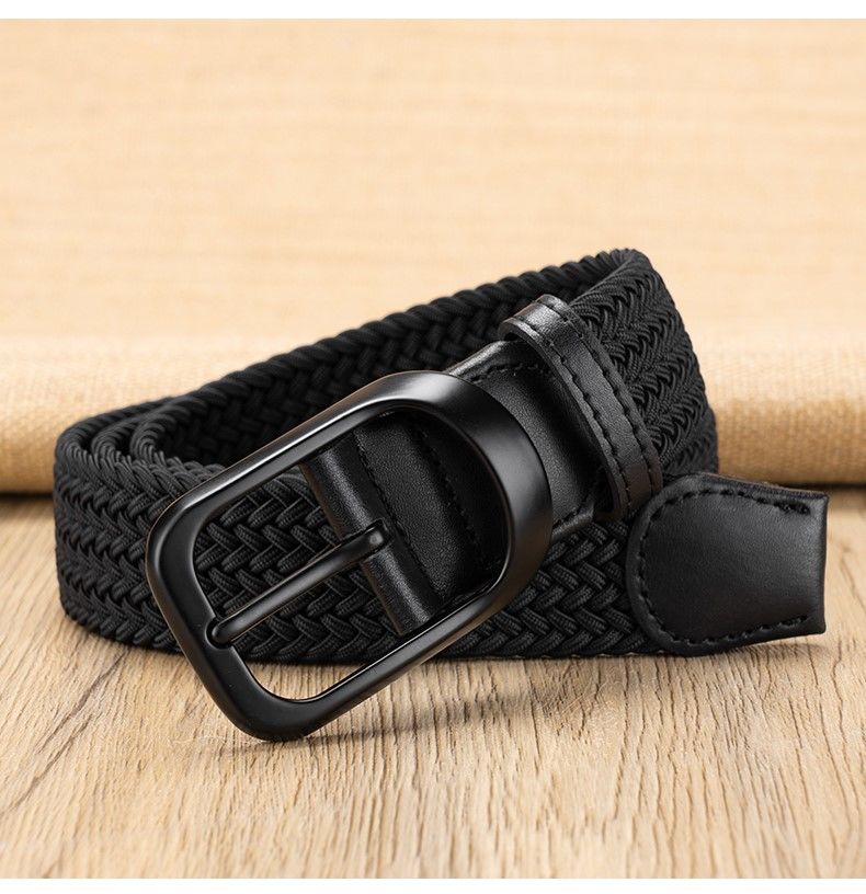 Ceinture tressée homme élastique en nylon accessoire mode_voghion.com