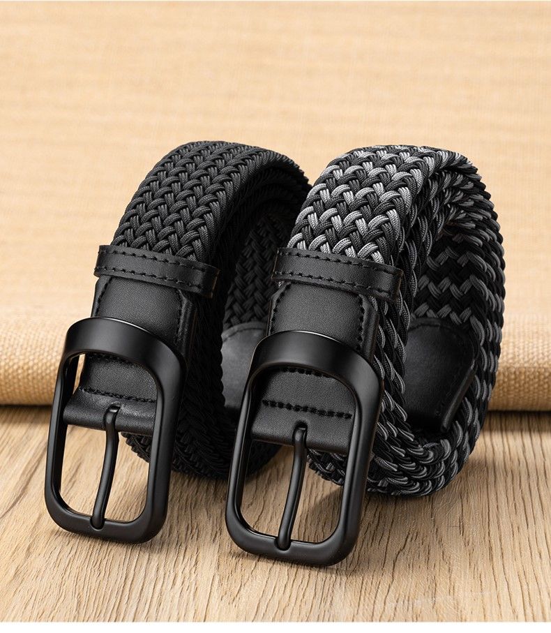 Ceinture tressée homme élastique en nylon accessoire mode_voghion.com