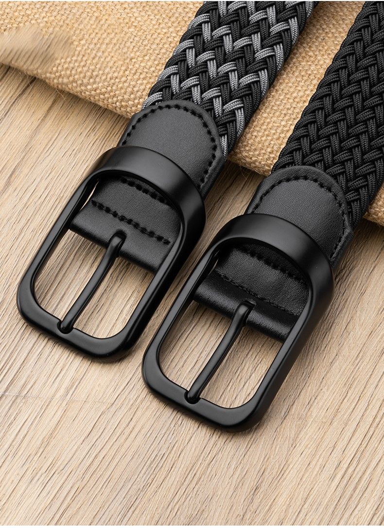 Ceinture tressée homme élastique en nylon accessoire mode_voghion.com