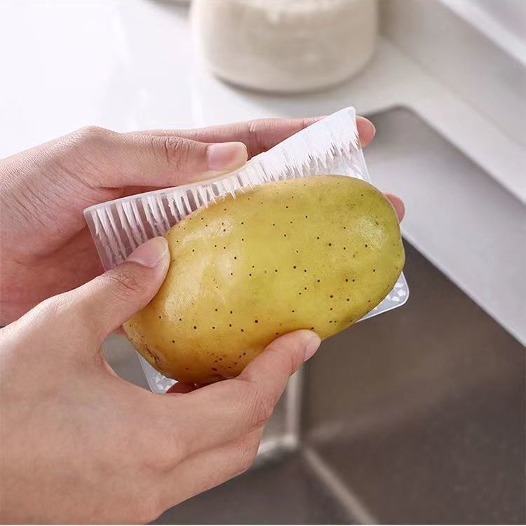 果蔬刷多功能清洁刷家用洗菜刷子洗水果指套厨房硅胶果蔬刷食品级