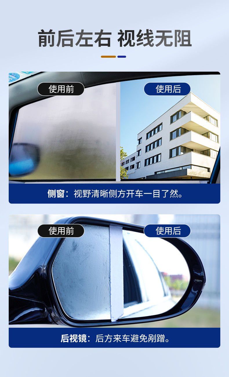 防雾剂汽车挡风玻璃后视镜防雨剂反光镜防雨喷剂防水神器车窗除雾