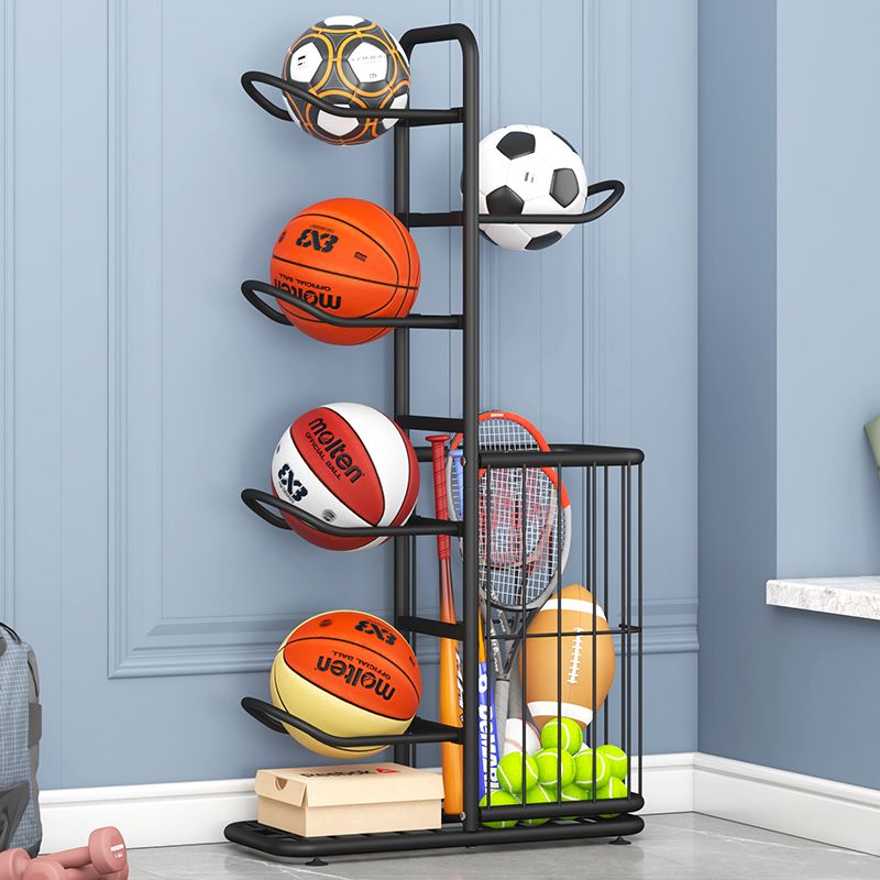 篮球收纳架室内家用足球排球摆放架子羽毛球收纳框儿童球类置物架