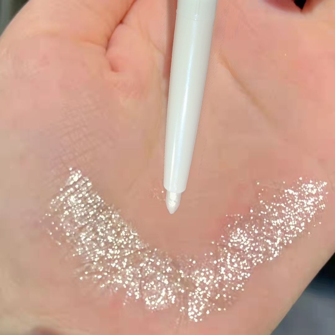 濕漉漉的淚光感~超細頭爆閃防水珠光筆提亮臥蠶筆兩用初學者新手