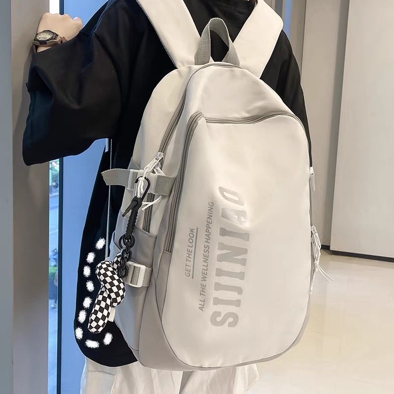 Large-capacity schoolbags for men and women, versatile high school students, junior high school students' backpacks, college students' sports computer leisure backpacks