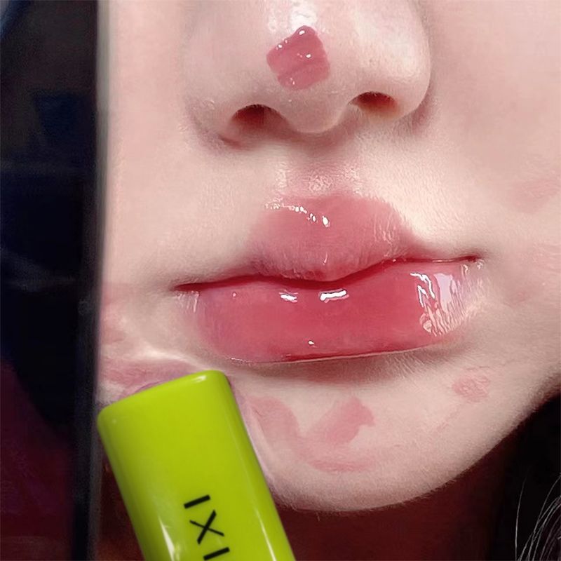 敲嫩的!純欲風白開水唇釉保濕唇蜜乾裂補水學生溫變唇膏滋潤口紅