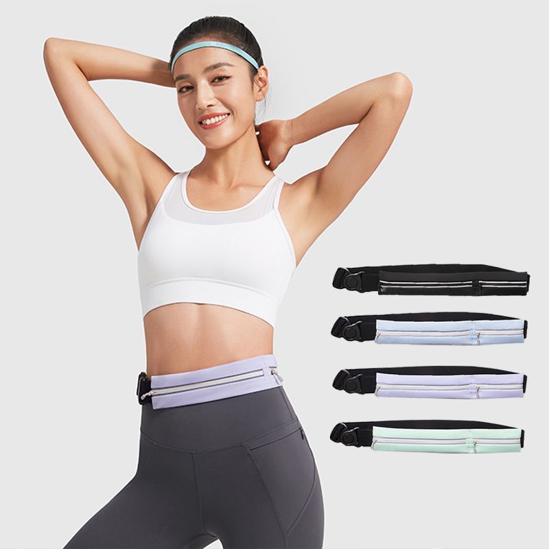 Keep新款轻薄双仓跑步腰包男女户外运动大容量多功能防水稳定不晃