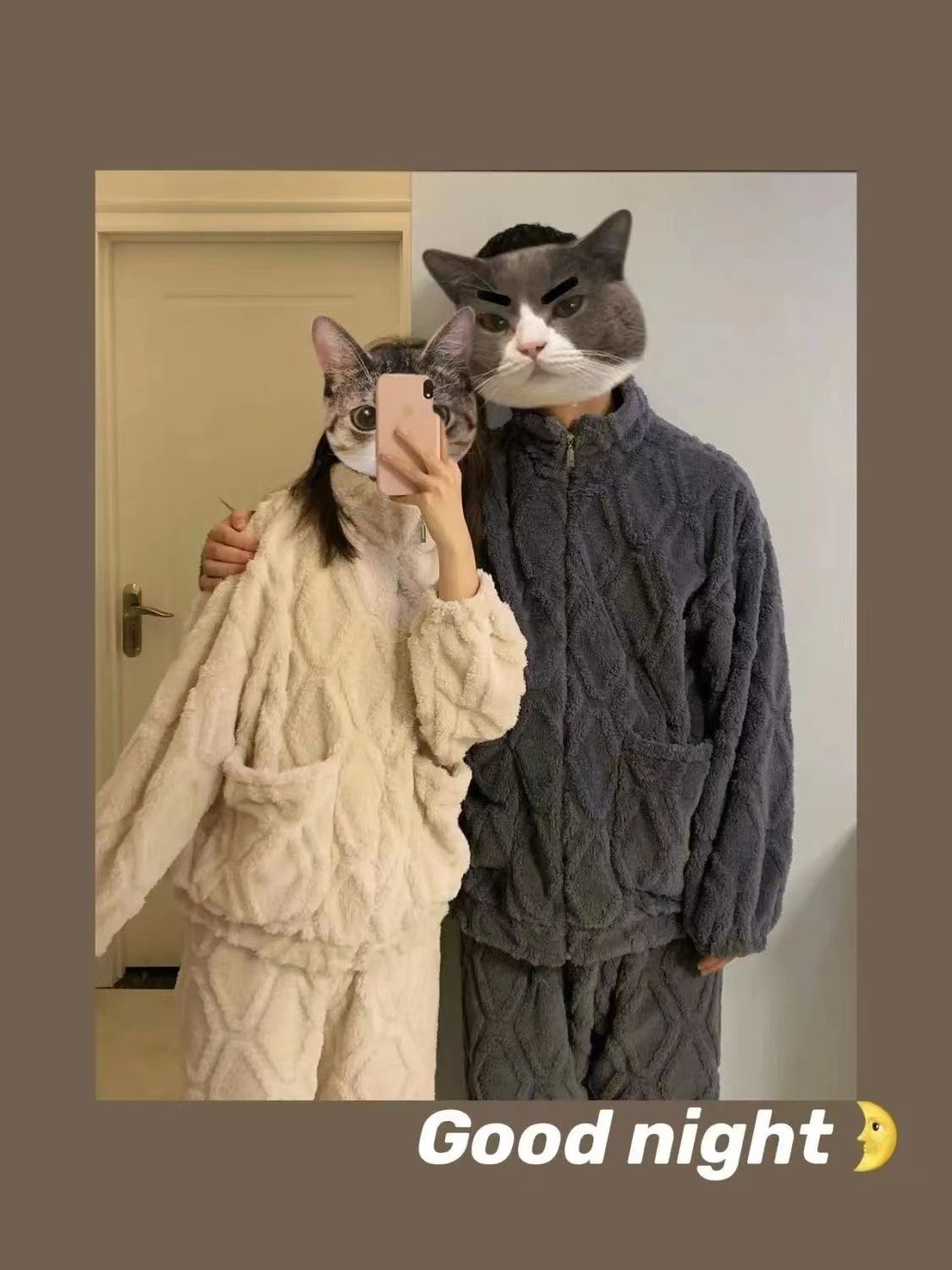 情侶睡衣男秋冬季珊瑚絨寬鬆版休閒加厚保暖女士家居服可外穿套裝