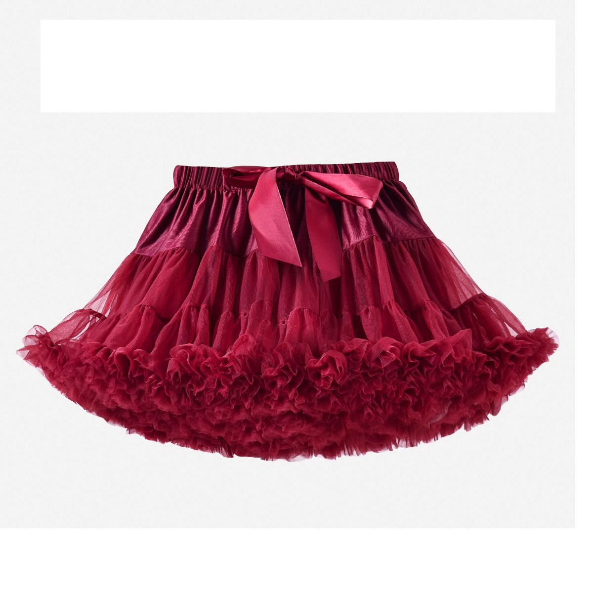 Children's red princess dress girls tutu skirt autumn and winter baby girl skirt dress foreign style fluffy mesh skirt