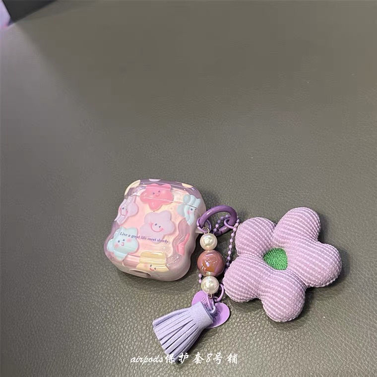 果冻笑脸星星苹果无线蓝牙airpods pro2代耳机保护套1代2代3代壳