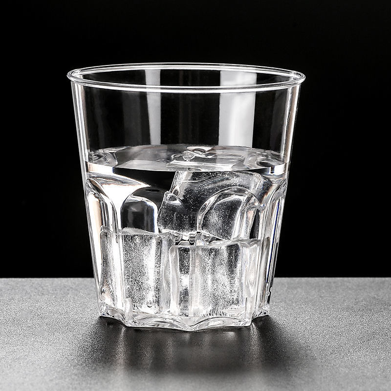 一次性杯子试饮杯硬质塑料酒杯定制高级航空杯透明硬杯一整箱批发