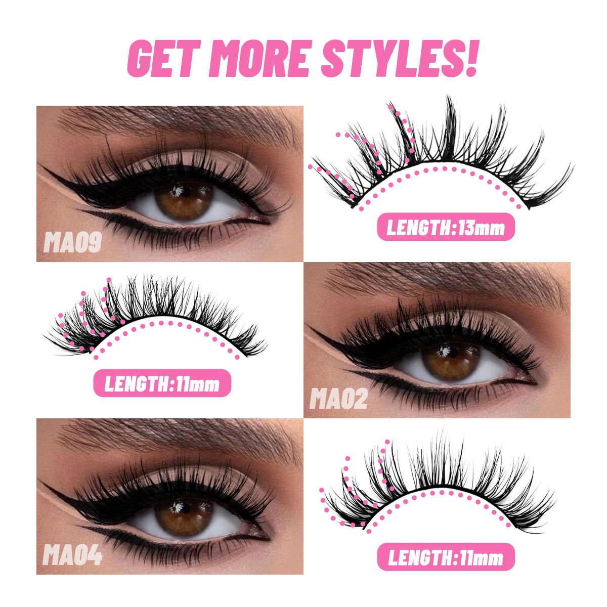 Taino Girls Mixed Blood Little Devil Comic Whole Hard Stem Eye False Eyelash Thick and Long_voghion.com