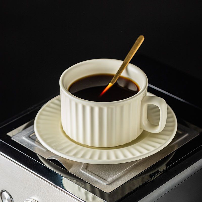马卡龙咖啡杯陶瓷ins高颜值下午红茶杯碟套装网红办公待客水杯子