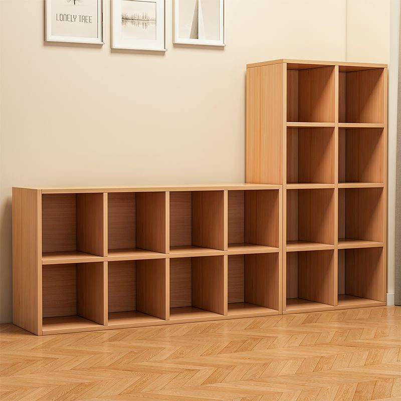 书柜置物架落地家用靠墙书柜储物柜多层置物柜矮格子柜客厅收纳柜