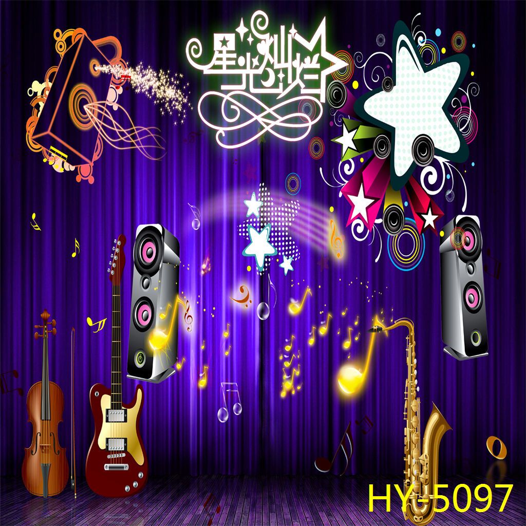 新款网红背景布拍照直播主播直播间背景墙舞台音乐喊麦唱歌跳舞3d