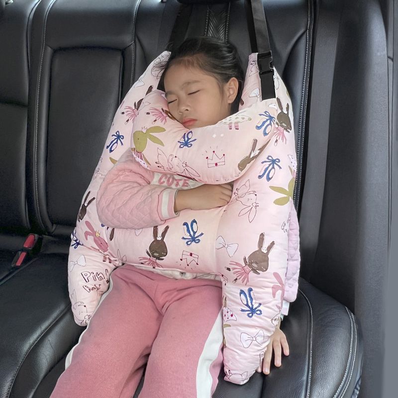 儿童靠枕车上汽车睡枕抱枕两用汽车头枕护颈枕车载用品睡觉神器